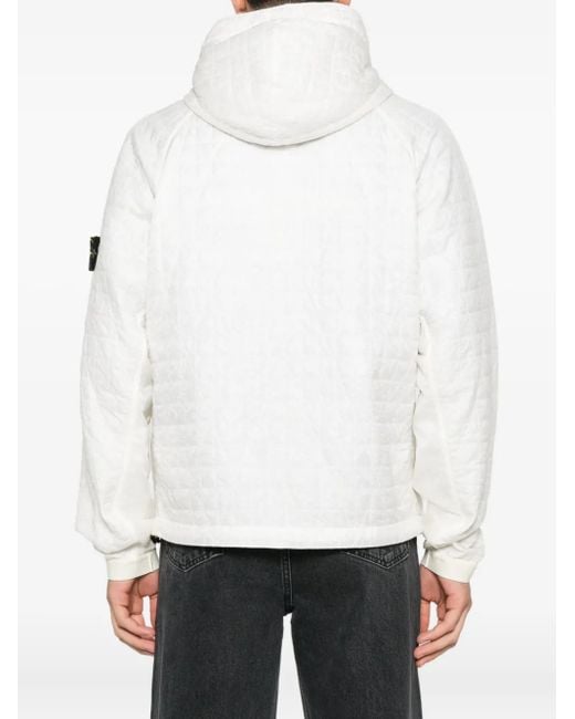 メンズ Stone Island Crinkle Reps ジャケット White