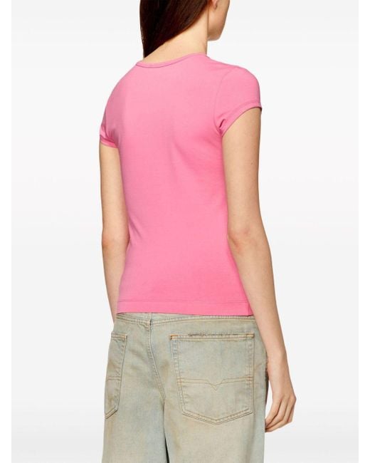 DIESEL T-angie Tシャツ Pink