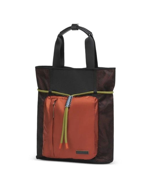 Marni Black Mesh-Panels Tote Bag for men