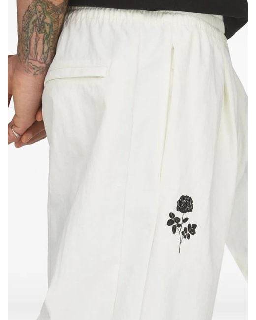 Adidas White X Willy Chavarria Logo-Print Track Pants