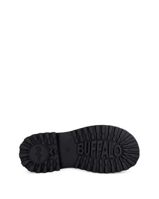 Buffalo Black Pluto Slide Buckle Sandalen