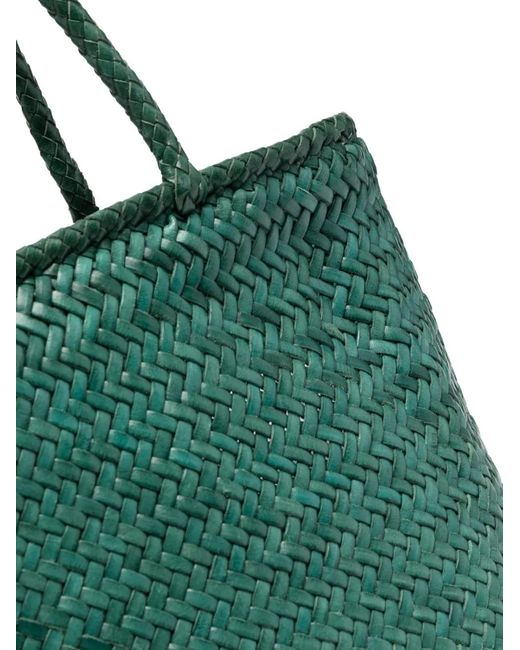 Borsa Tote Grace Basket Piccola di Dragon Diffusion in Green