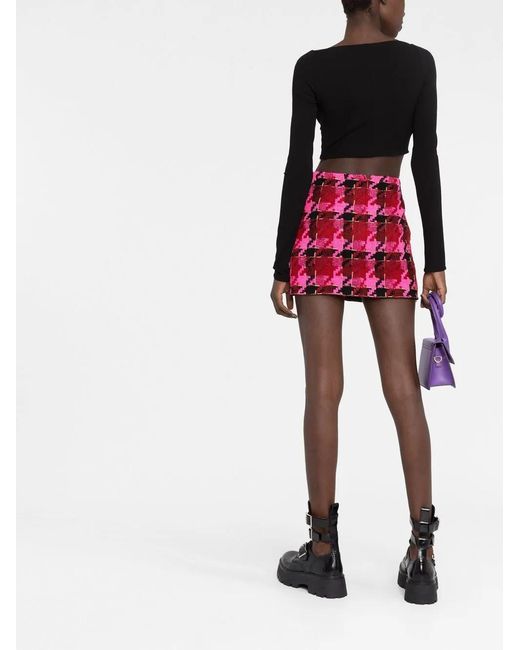 Versace Black V-Neck Cropped Blouse