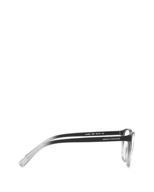 ARMANI EXCHANGE Black Gradient-Effect Cat-Eye Glasses