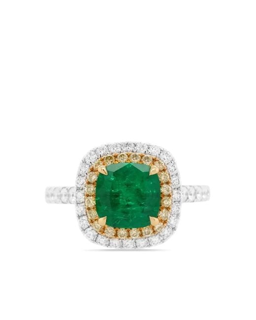 HYT Jewelry ダイヤモンド&エメラルド リング 18kゴールド Green