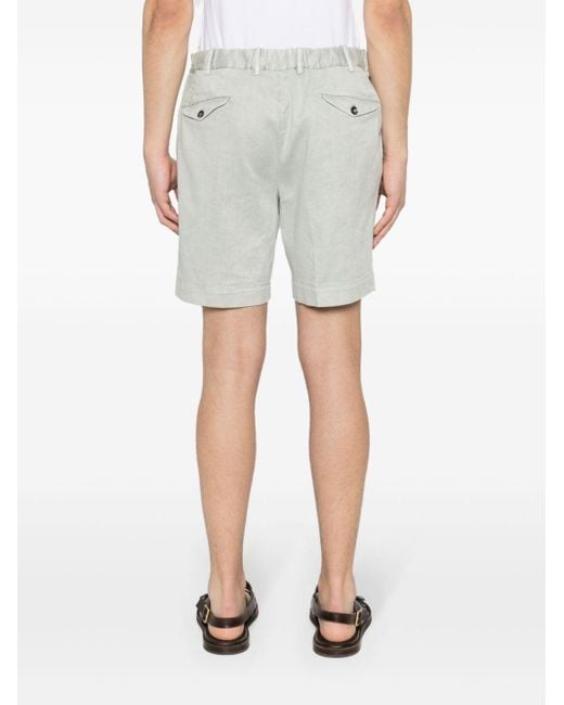 Dell'Oglio Chino-Shorts mit Bundfalten in Gray für Herren