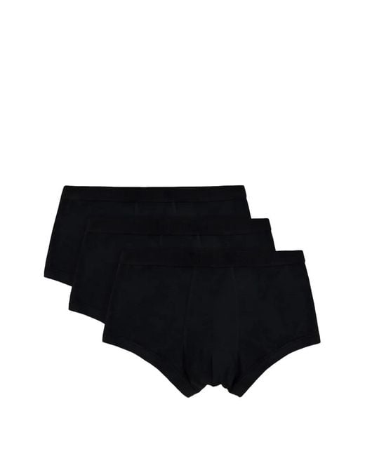 Giorgio Armani Black Logo-Band Boxers (Set Of Three) for men