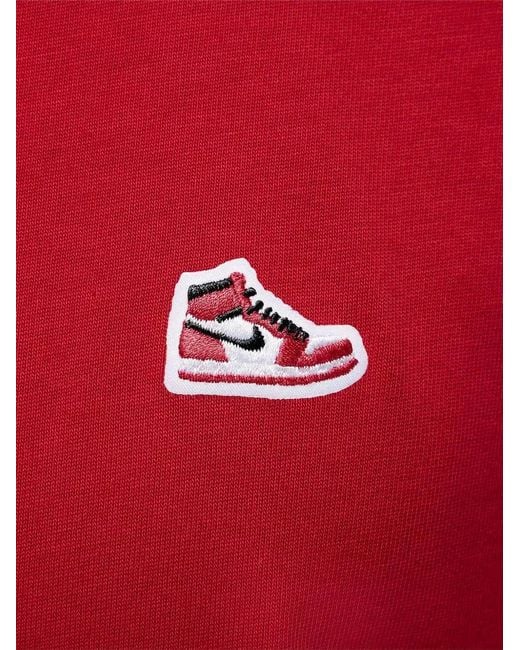 Nike Red Sneakers Patch T-Shirt for men