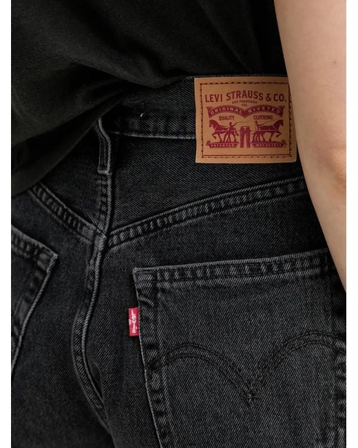 Levi's Black High-Waisted Denim Shorts