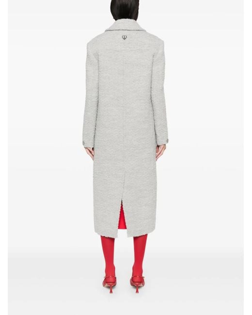 Moschino White Bouclé Coat