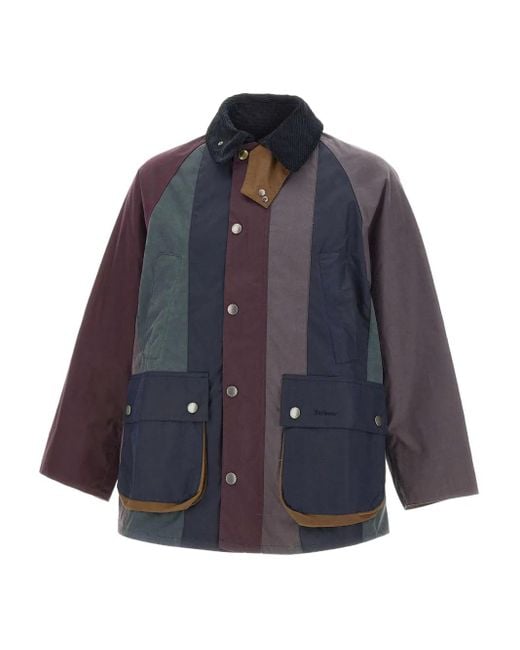 Barbour X Paul Smith Bedale ストライプ ジャケット Blue