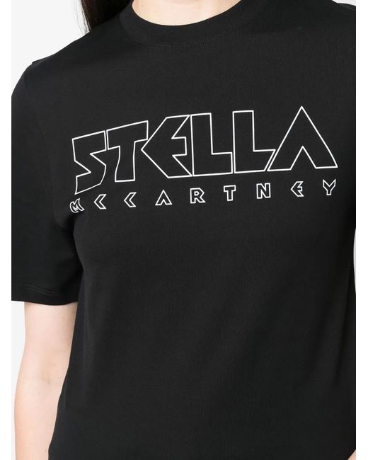 Stella McCartney Black Fantasia Logo-Print T-Shirt