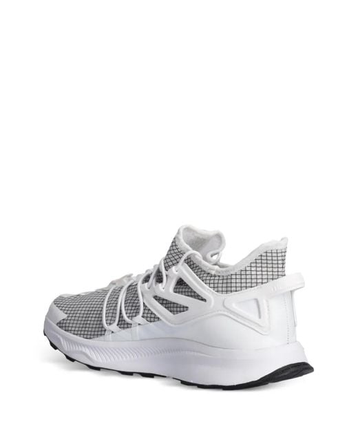 The North Face White Grid-Patterned Performance Footwear for men
