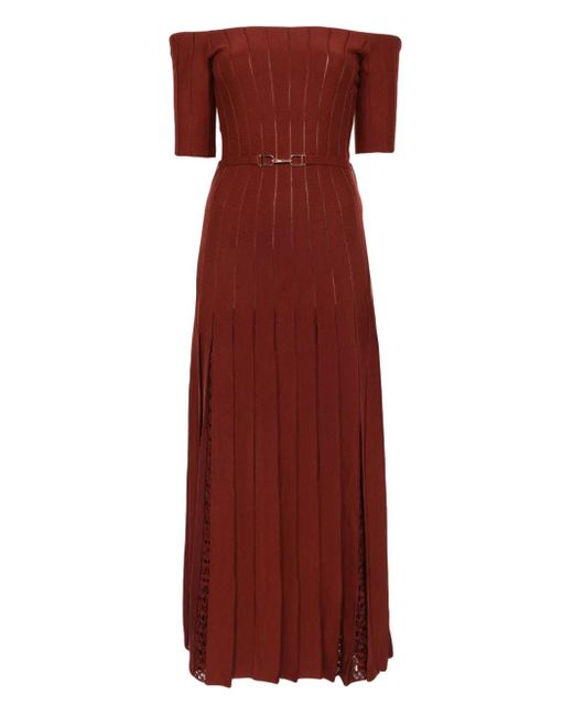 Gabriela Hearst シルクブレンド ドレス Red