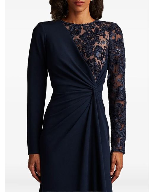 navy and pink lace dress A Line Pink/Blue Lace Floral Long Prom Dresses, Pink/Blue Lace Formal – Eip  Collection