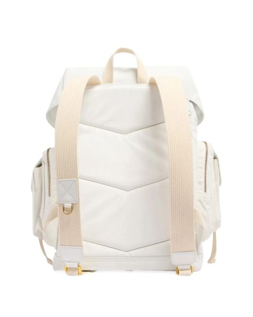 DSquared² White D2 Cargo Backpack for men
