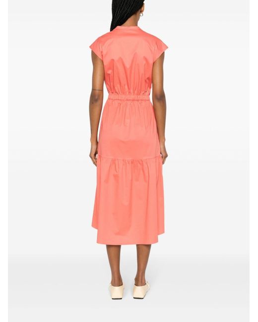 Peserico Midi-jurk Met A-lijn in het Pink