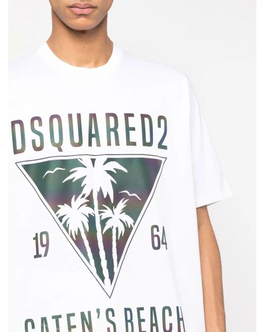 DSquared² White T-shirts for men