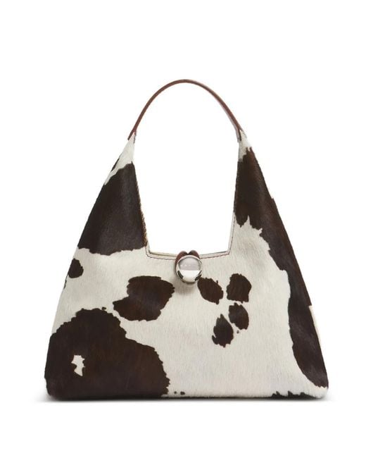 Marni White Sac Porté Épaule À Imprimé Animalier