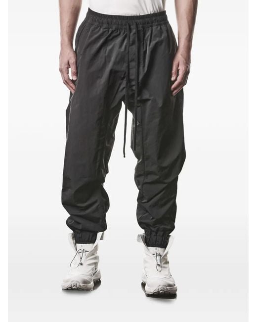 Thom Krom Black Drawstring Trousers for men