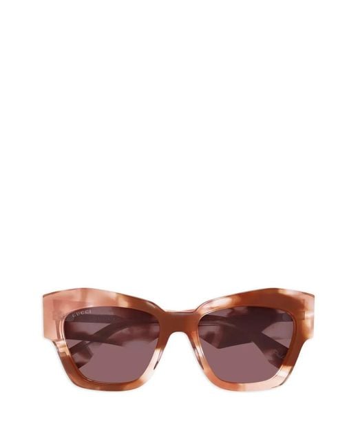 Gucci Pink Logo-Detail Sunglasses