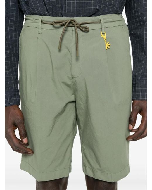 Shorts Con Applicazione Logo di Manuel Ritz in Green da Uomo