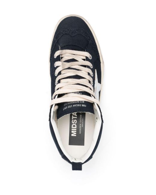 Golden Goose Deluxe Brand Blue Mid Star Lace-up Sneakers