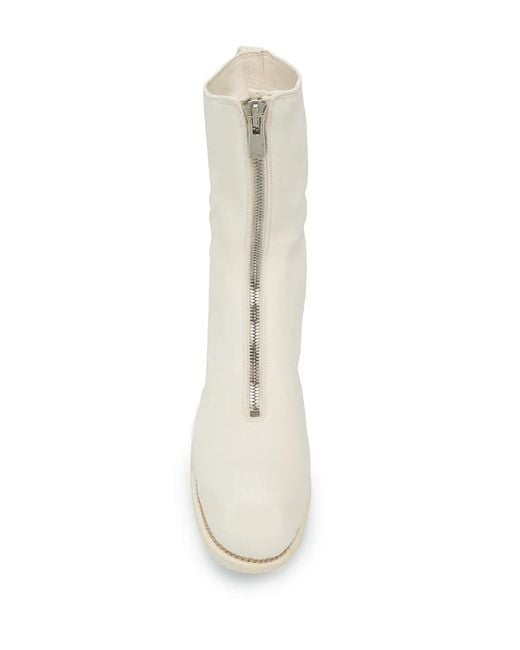 Guidi White Pl2 Horse Leather Boots for men
