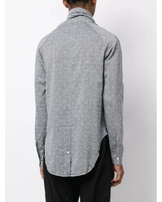 Private Stock Overhemd Met Stippen in het Gray voor heren