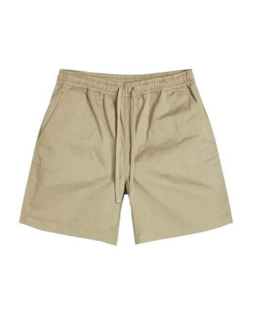 Universal Works Natural Drawstring Shorts for men