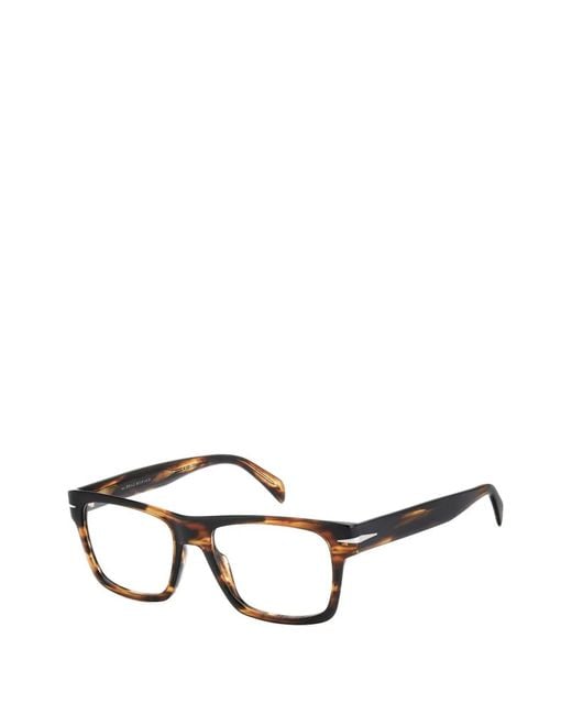 David Beckham Black Square-Frame Glasses