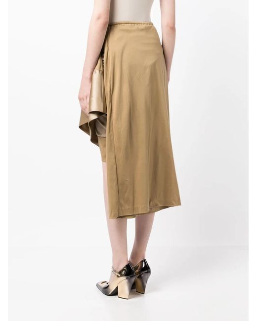 Undercover Natural Asymmetric Midi Skirt