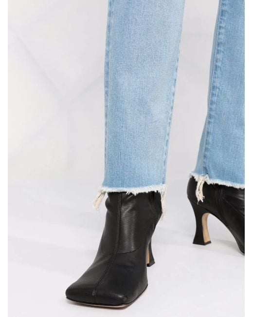 Junya Watanabe Blue Distressed Skinny-Cut Jeans