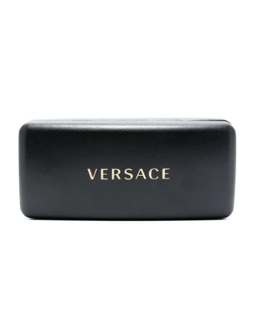 Versace Medusa Zonnebril Met Onregelmatig Montuur in het Black