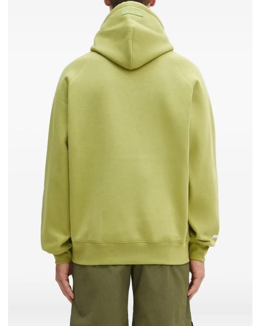 Felpa Aaper Con Cappuccio E Logo di Aape By A Bathing Ape in Green da Uomo