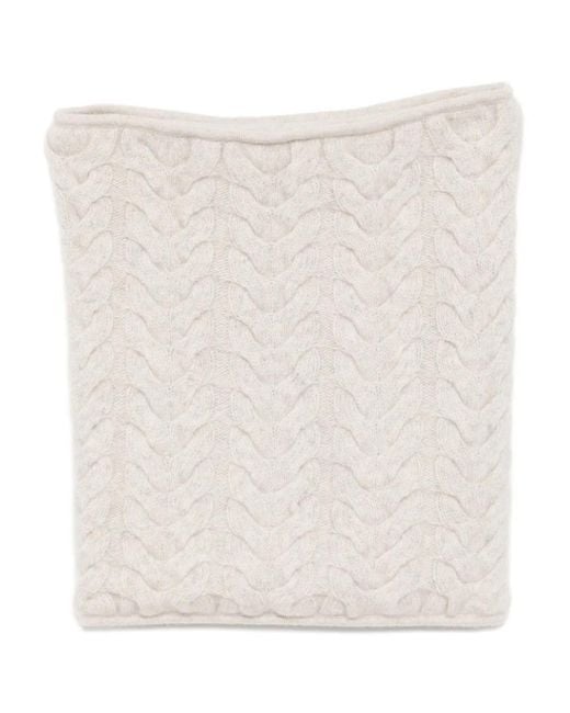 N.Peal Cashmere Natural Cable Snood
