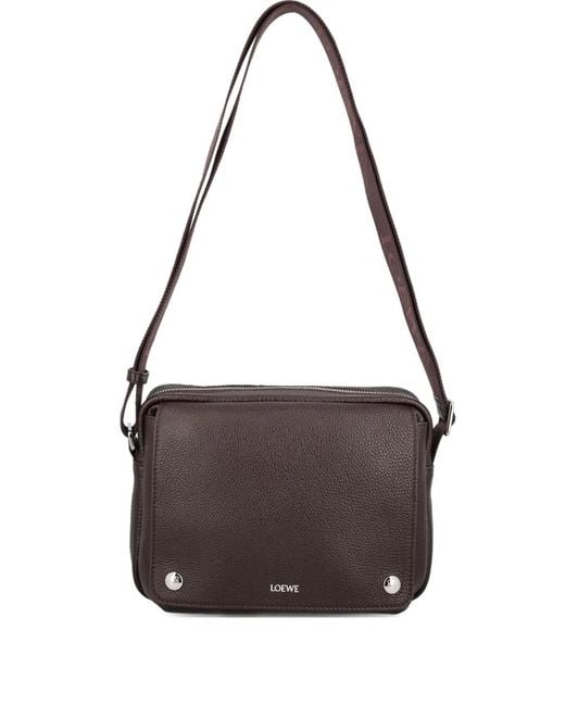 Loewe Brown Leather Shoulder Bag for men
