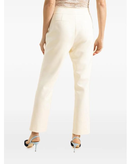Toccin White Carmela Tuxedo Trousers