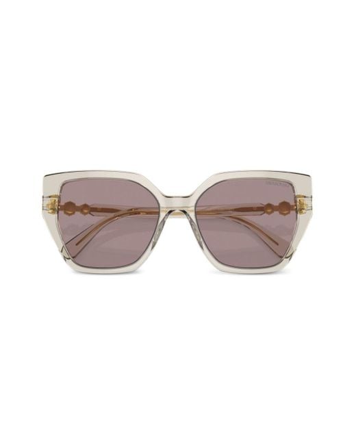Swarovski Pink Crystal-embellished Cat-eye Sunglasses