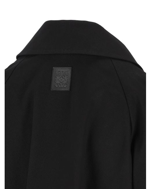Loewe Black Belted Balloon-Silhouette Jacket