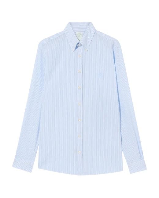 Brooks Brothers Blue Striped Button-Down Shirt for men