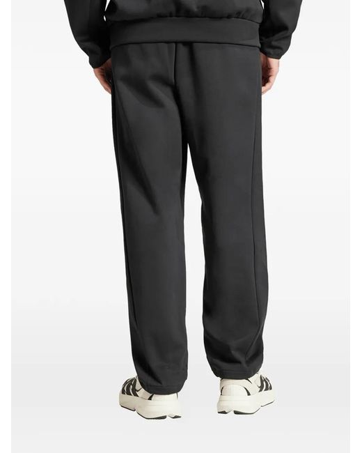 Adidas Black Z.N.E.Logo-Print Track Pants for men
