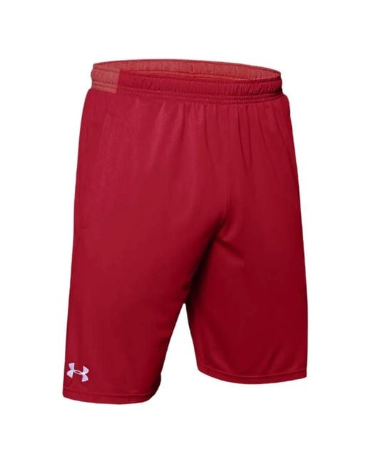 Under Armour Red Logo-Detail Shorts for men