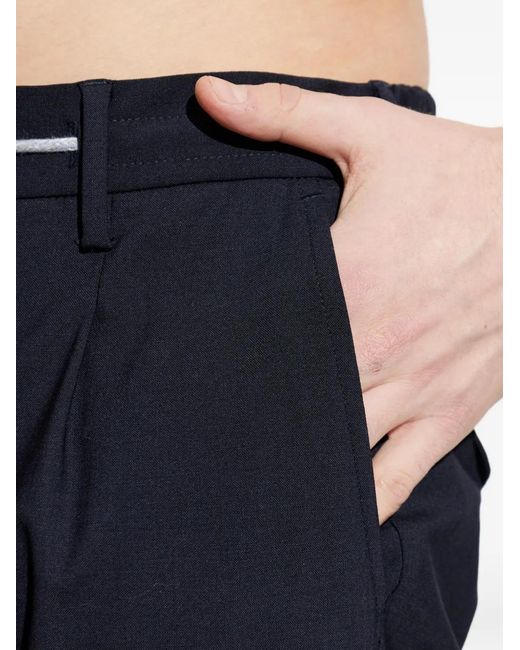 Eleventy Blue Drawstring Casual Trousers for men