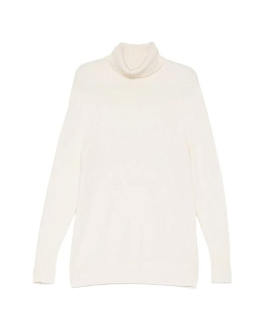 N.Peal Cashmere White Brompton Jumper for men