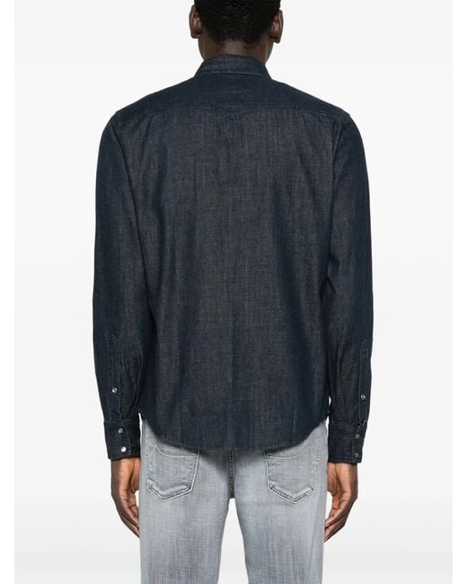 Jacob Cohen Blue Buttoned Shirt for men