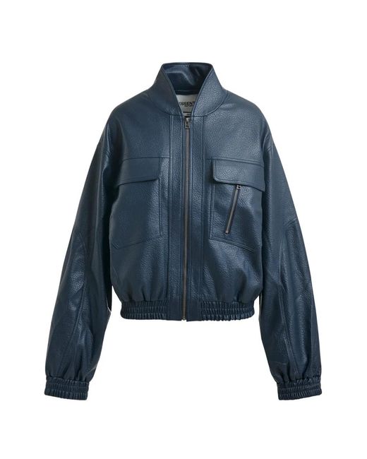 Essentiel Antwerp Blue Zip-Up Jacket
