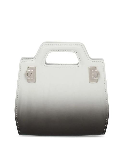 Ferragamo Gray Wanda Gradient-Effect Minibag