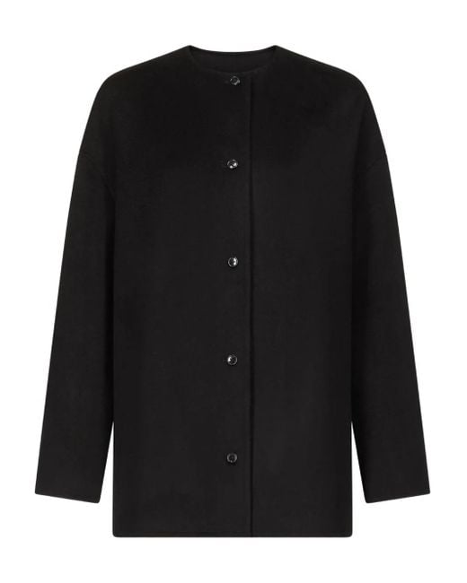 Loulou de Saison Black Dunne Drap Coat