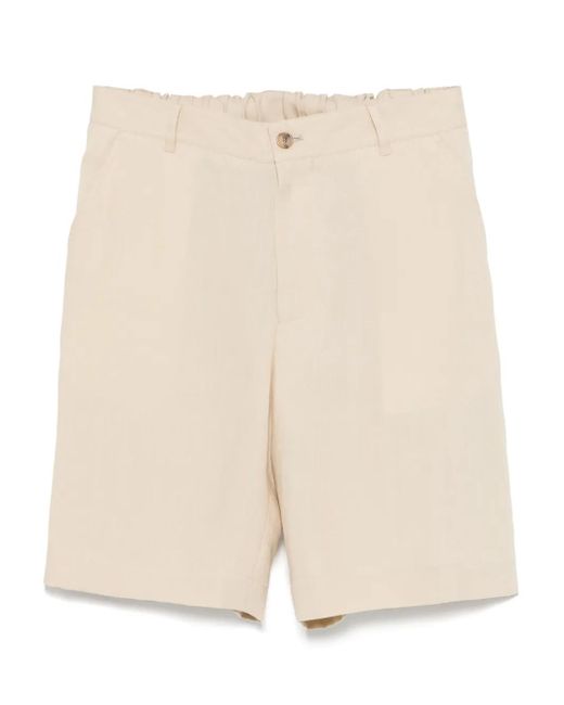 メンズ Paul Smith リネン ショートパンツ Natural